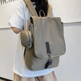 Men's Streetwear Style Backpack Harajuku Large Capacity Waterproof Nylon Bag