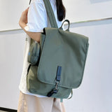 Men's Streetwear Style Backpack Harajuku Large Capacity Waterproof Nylon Bag