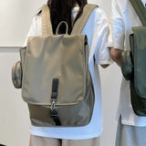 Men's Streetwear Style Backpack Harajuku Large Capacity Waterproof Nylon Bag