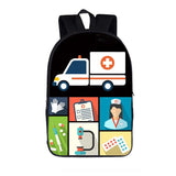 Afro Women Nurse Backpack Student Bagpack