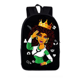 Afro Women Nurse Backpack Student Bagpack