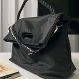 One Shoulder Women's Nylon Handbag Soft Travel Bags