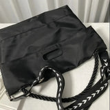 One Shoulder Women's Nylon Handbag Soft Travel Bags