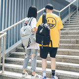 Nylon School Bags for Teenage Girls Backpack Casual Style Student Bookbag