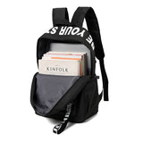 Nylon School Bags for Teenage Girls Backpack Casual Style Student Bookbag
