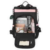 Oxford Women's Backpack Solid High Capacity Travel Rucksack Anti Theft Packbag