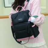 Oxford Women's Backpack Solid High Capacity Travel Rucksack Anti Theft Packbag