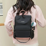 Oxford Women's Backpack Solid High Capacity Travel Rucksack Anti Theft Packbag