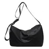 PU Crossbody Bag for Women Large Capacity Messenger Bag Japanese Retro Handbag