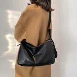 PU Crossbody Bag for Women Large Capacity Messenger Bag Japanese Retro Handbag