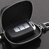 Car Key Fob Holder PU Leather Cover Pouch Keycase Keychain
