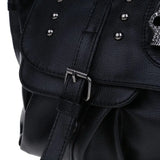 Steampunk Skull & Rivets Belt Buckle Rock Shoulder Bag