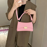 Solid Pattern Shoulder Bag for Women Crossbody