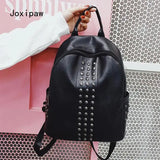 Women's Rivet Backpack Large Capacity Casual Travel School Bag