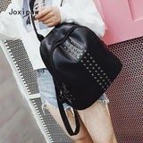 Women's Rivet Backpack Large Capacity Casual Travel School Bag