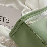 Summer Double-layer Underarm Bag with Hemp Rope Handle