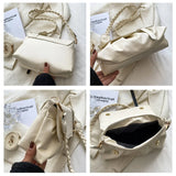 Retro Lady Flip-top Bag Exotic Soft Leather Shoulder Bag