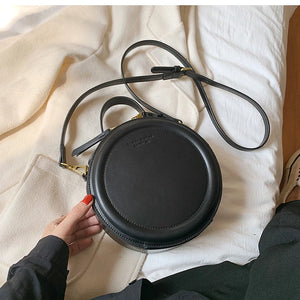 Vintage Round Shoulder Bag for Women Clutch Purses High Crossbody Totes