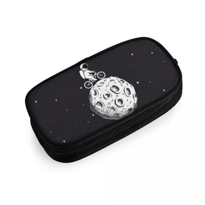 Outer Spaceman Print Pencil Case for Kids Boy Girl