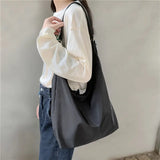 Women Nylon Shoulder Bag Large Capacity Underarm Tote Casual Crossbody Handbag