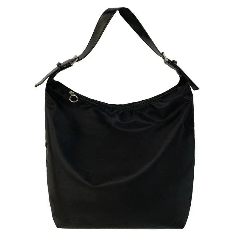 Women Nylon Shoulder Bag Large Capacity Underarm Tote Casual Crossbody Handbag