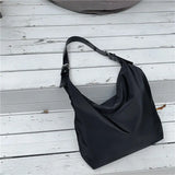 Women Nylon Shoulder Bag Large Capacity Underarm Tote Casual Crossbody Handbag