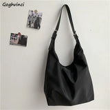 Women Nylon Shoulder Bag Large Capacity Underarm Tote Casual Crossbody Handbag
