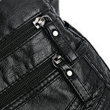 Women's Shoulder Bag Soft Leather Crossbody Handbag Vintage Messenger Pack