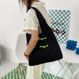 Large Capacity Canvas Shoulder Bag Women's Shopping Tote