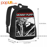 Skinny Puppy Band Twelve Inch Anthology Backpack Large Capacity Travel Schoolbag