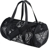 Skull Moth Duffel Bags Magic Skulls Gym Bag Travel Luggage