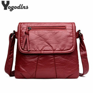 Soft PU Leather Women Messenger Bag Crossbody Handbag Purses