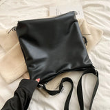 Soft Leather Tassel Handbag Shoulder Bag Large Capacity Top Handle Tote