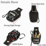 Electrician's Tools Belt Pouch Bag Portable Nylon Screwdriver Kit Holder
