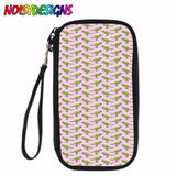 Stripes Dinosaur Zipper Wallet Female Long Passport Wallets Women Animals Print