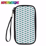 Stripes Dinosaur Zipper Wallet Female Long Passport Wallets Women Animals Print