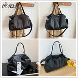 Large Capacity Hobo Shoulder Bags Soft Leather Crossbody Handbags
