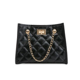 Women's Chain Crossbody Bag Diamond Lattice Shoulder Bag Leather Plaid Handbag