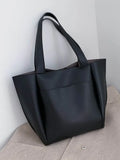 Large Capacity Tote Bag for Women Soft Pu Leather Shoulder Handbag