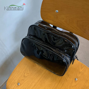 Transparent Women's Backpack Casual School Bag for Girls