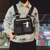 Hip Hop Tactical Harness Chest Rig Kanye West Waist Pack Chest Bag