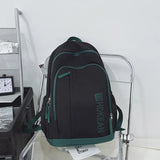 Waterproof Nylon School Backpack Women's Backpacks for Teenagers Girls Large Cap