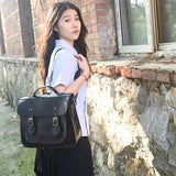 Adams Family Satchel Messenger Bag Girl PU Leather Role Play Mini Backpack