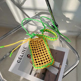 Hand-woven Beach Woman Phone Tote Bag Soft Shoulder Messenger