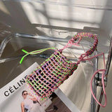 Hand-woven Beach Woman Phone Tote Bag Soft Shoulder Messenger