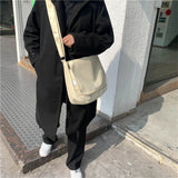Canvas Shoulder Bag for Teenage Girls School Bookbag Crossbody Travel Bag