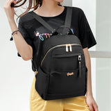 Women Oxford Backpack Waterproof Large Capacity Canvas Bagpack