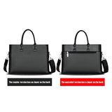 Men's Messenger Bag Briefcase for Laptop A4 Documents Portfolio