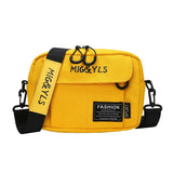 Yellow Canvas Handbags Casual Anti Theft Messenger Bag