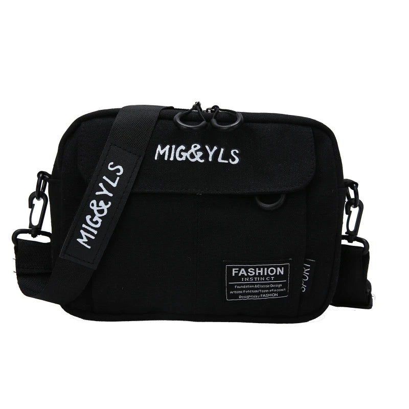 Yellow Canvas Handbags Casual Anti Theft Messenger Bag